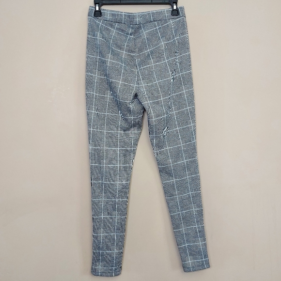Romeo & Juliet Couture black and white tartan pull on stretch pants - Picture 5 of 9